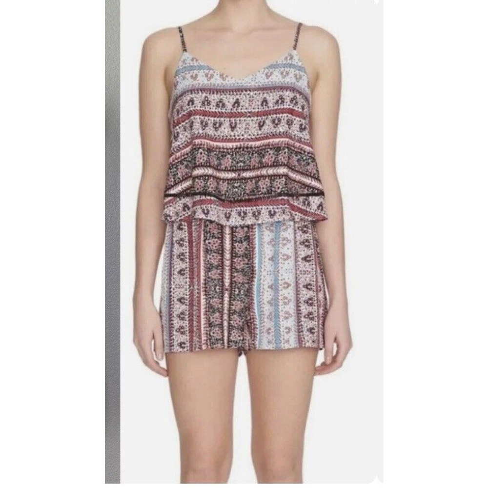 1.State One State Women’s Size Extra Small Popover Romper Aztec Design